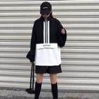 Color Block Half-zip Pullover As Shown In Figure - One Size