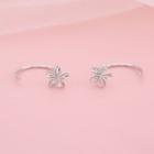 Flower Sterling Silver Earring 1 Pair - Silver - One Size