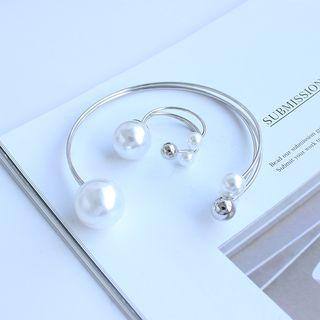 Faux Pearl Open Ring / Faux Pearl Open Bangle