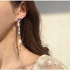 Heart Stud / Clip-on Earring Purple -