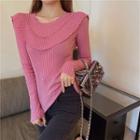 Plain Knit Top Rose Pink - One Size