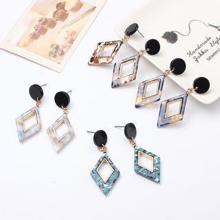 Acrylic Rhombus Dangle Earring