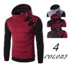 Hooded Color Block Pullover