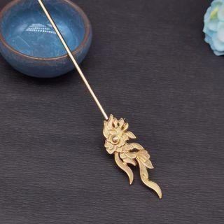 Flower Retro Alloy Hair Pin 1 Pcs - Z120 - Hair Pin - One Size