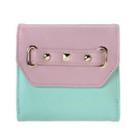 Studded Color-block Wallet Light Purple - One Size