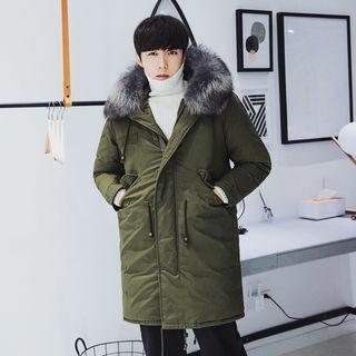 Furry-trim Padded Parka
