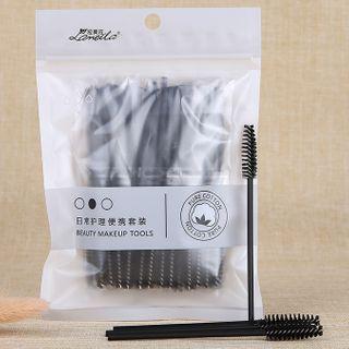 Set Of 50: Disposable Eyelash Brush Black - One Size