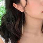Alloy Dangle Earring Gold - 1 Pair - One Size