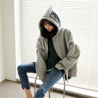 Brushed Fleece Lined Loose-fit Hoodie