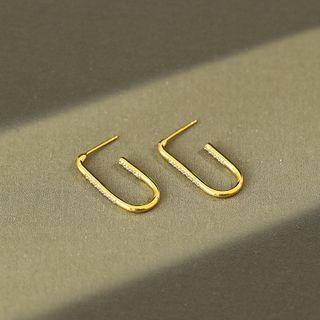 Cz Hoop Earring