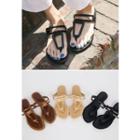 Toe-loop Strap Slide Sandals