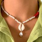 Shell Necklace 4392 - Gold - One Size