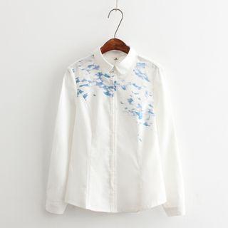 Sequined Printed Shirt
