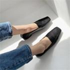 Two-way Square-toe Loafers