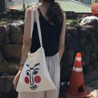 Cartoon Print Canvas Crossbody Bag As Shown In Figure - One Size
