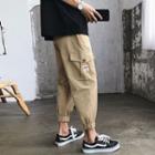 Tagged Cropped Cargo Harem Pants