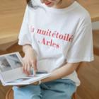 Set Of 2: French Letter T-shirt
