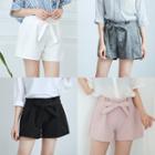 Bow Accent A-line Shorts