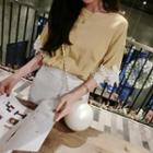 Lace Trim Short-sleeve T-shirt
