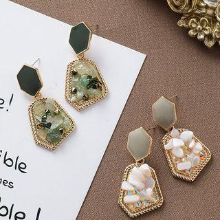 Irregular Faux Crystal Dangle Earring