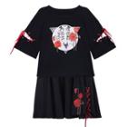 Touhou Project Short-sleeve Printed Top / Printed Skirt