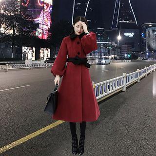 Midi A-line Coatdress