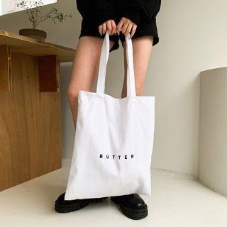 Letter-print Shopper Bag