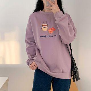 Loose-fit Cartoon Printed Crewneck Pullover