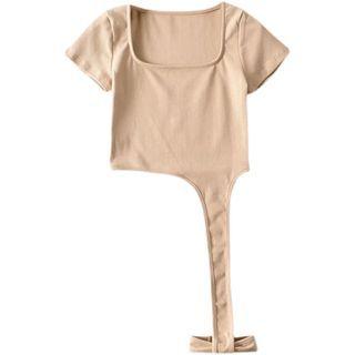 Square-neck T-shirt With Leg Wrap (various Designs)