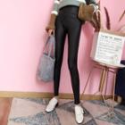 Faux-leather High-waist Leggings