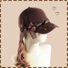 Lettering Bow Cap Coffee - One Size