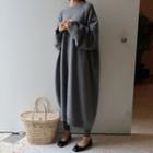 Midi Sweater Dress Gray - One Size