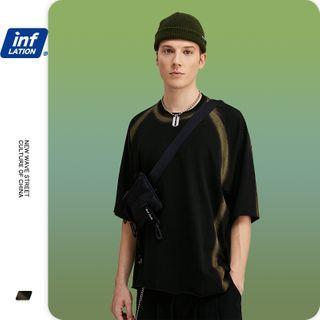 Dip-back Spray Loose T-shirt