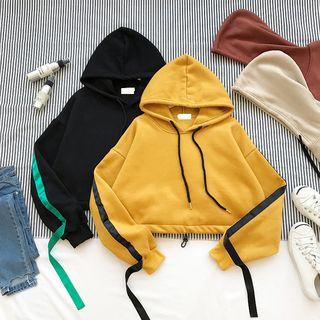 Long-sleeve Cropped Hooded Top