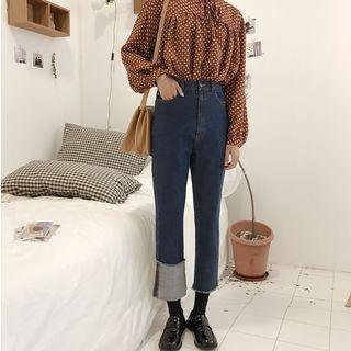 Asymmetric Straight Jeans