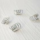 Layered Cuff Earring 1 Pc - A444 - Silver - One Size