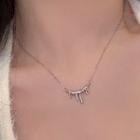 Sterling Silver Alloy Necklace 1 Pc - Silver - One Size