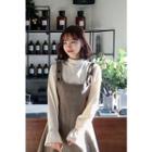 High-neck Ruffle-cuff Blouse