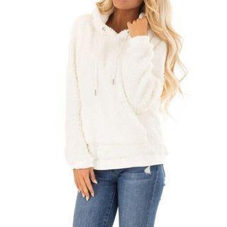 Plain Fluffy Hoodie