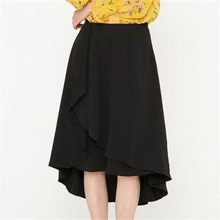 Zip-side Dip-back Skirt