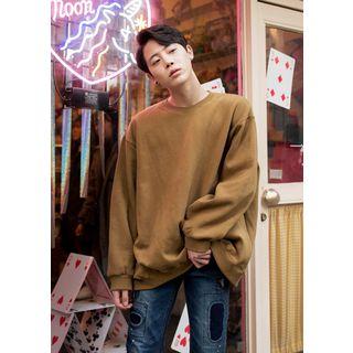 Brushed Fleece Lined Loose-fit Sweatshirt
