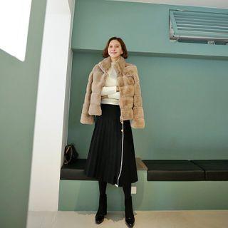 Tiered Faux-fur Jacket