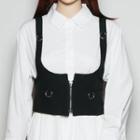 Zipped Vest 1pc - Black - One Size