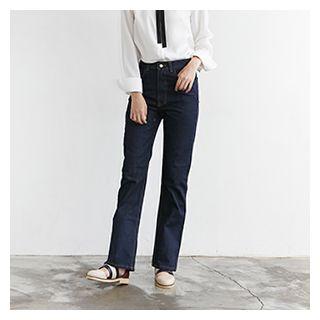 High-waist Boot-cut Jeans