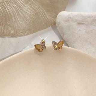 Butterfly Stud Earring 1 Pair - Bm2011 - As Shown In Figure - One Size