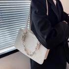 Chain Strap Floral Shoulder Bag