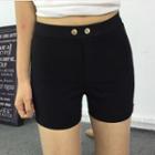 Plain Shorts Black - One Size