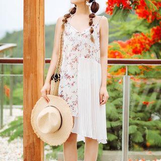 Set: Floral Bikini + Cover-up Floral Dress
