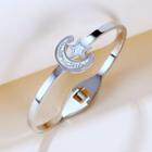 Moon & Star Stainless Steel Bangle