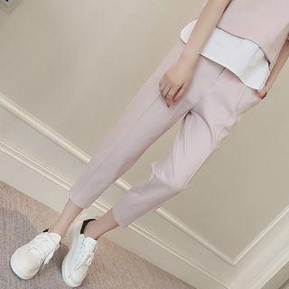 Nursery Set: Lettering Top + Cropped Pants
